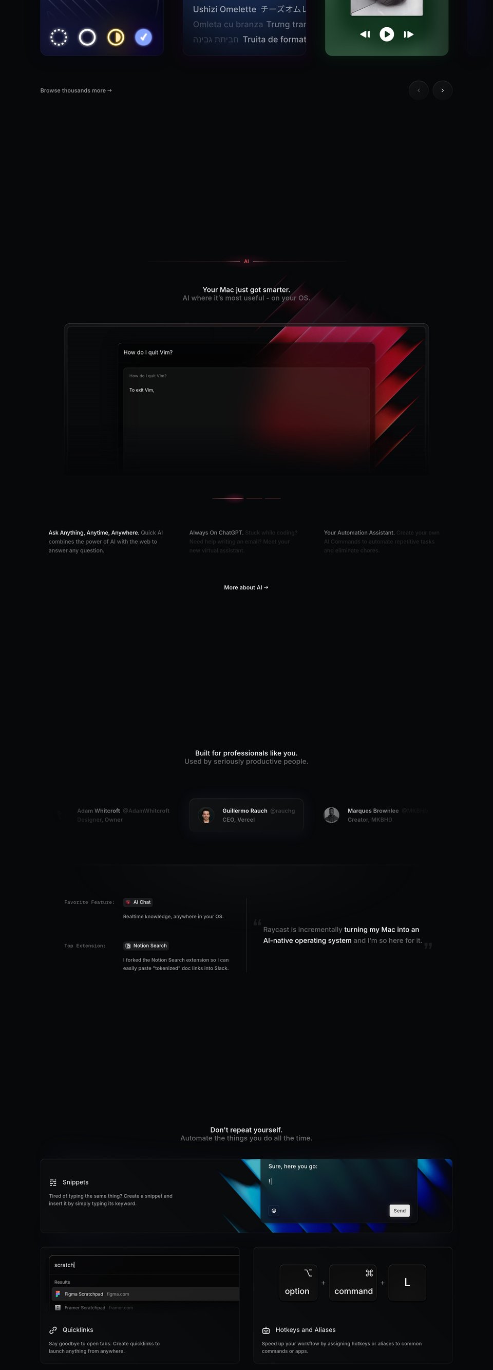 Raycast full page (part 2)