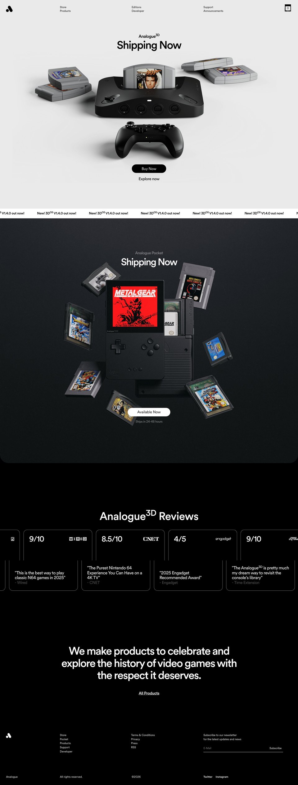 Analogue desktop