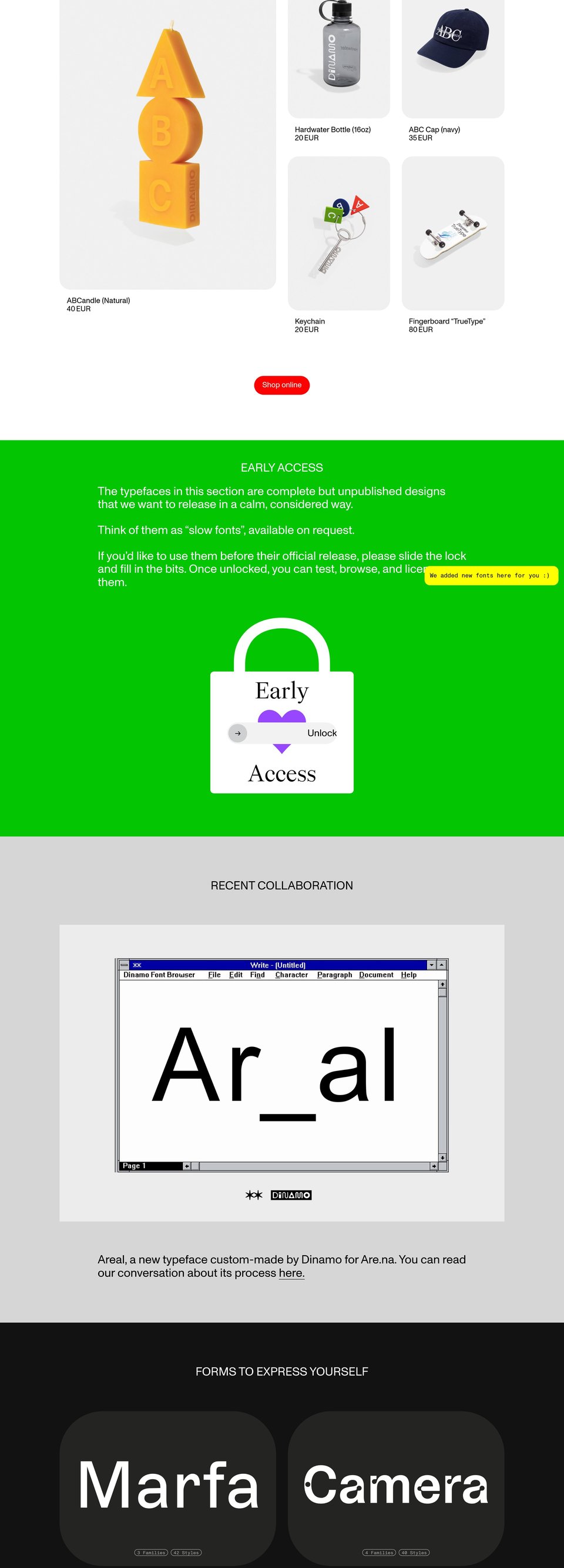 Dinamo Typefaces full page (part 2)