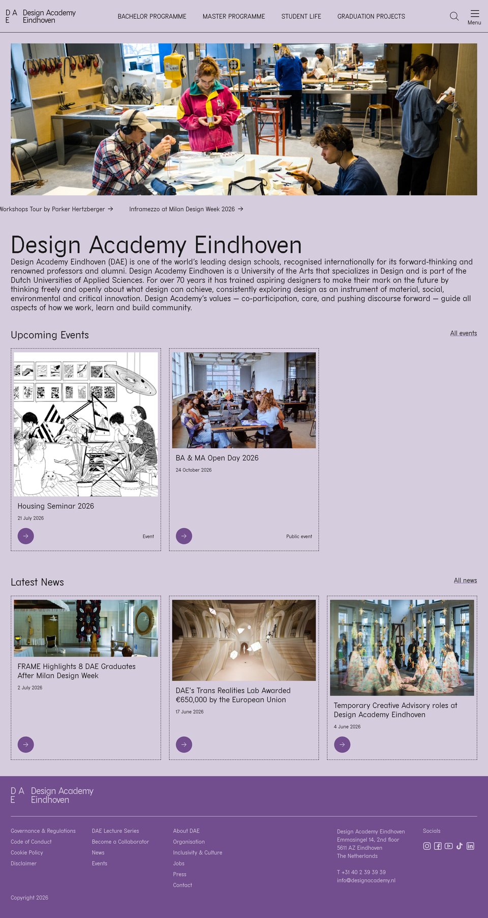 Design Academy Eindhoven desktop