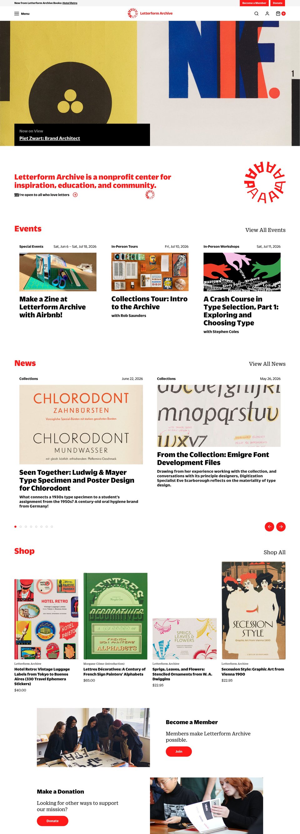 Letterform Archive desktop