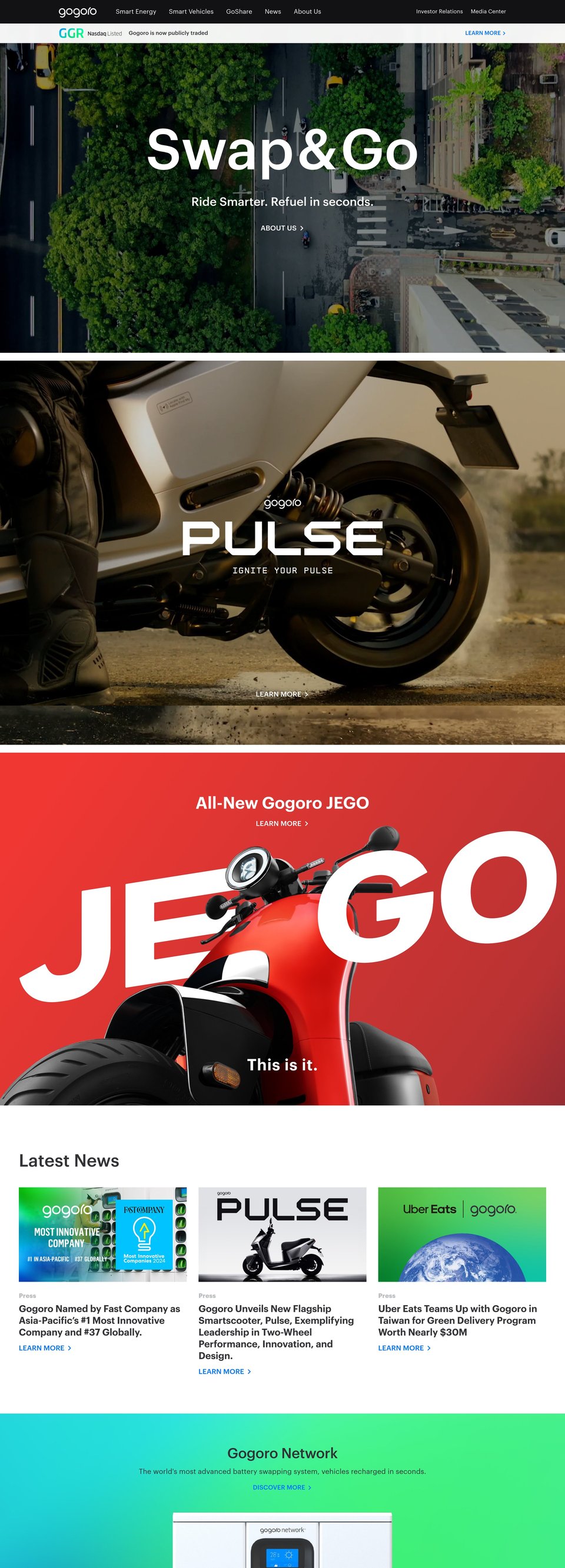 Gogoro Global desktop