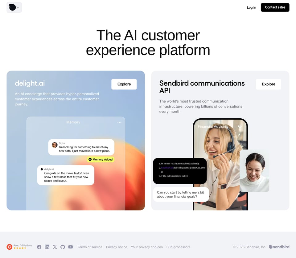Sendbird full page (part 1)