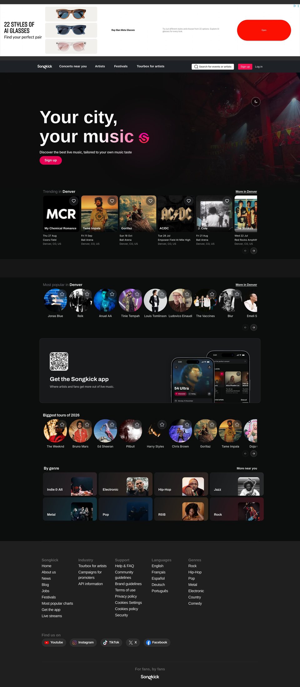 Songkick (reference) full page (part 1)