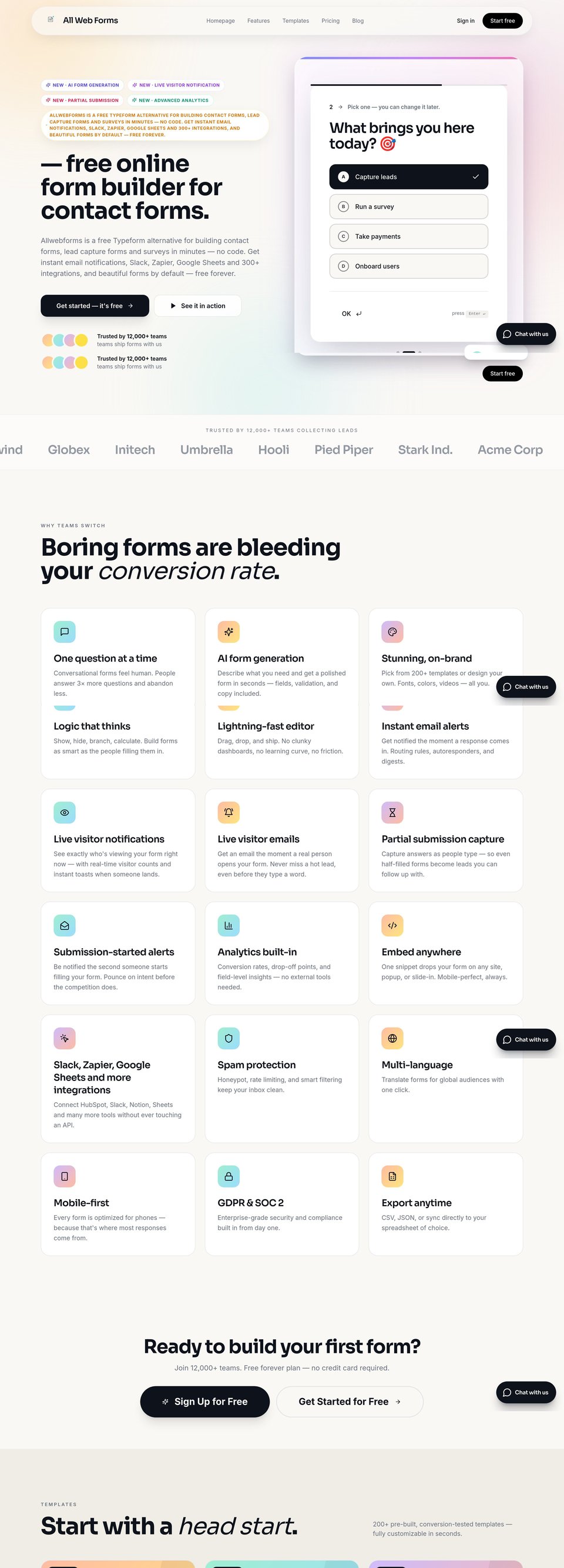 All Web Forms full page (part 1)