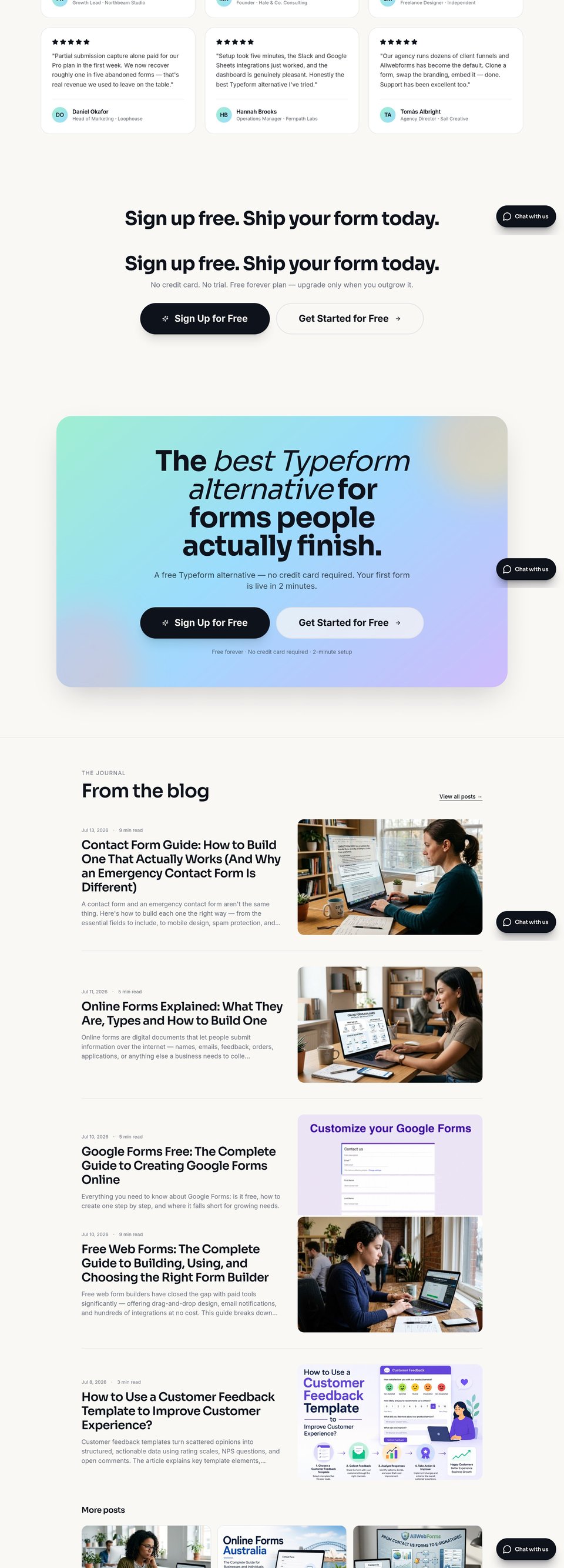 All Web Forms full page (part 4)