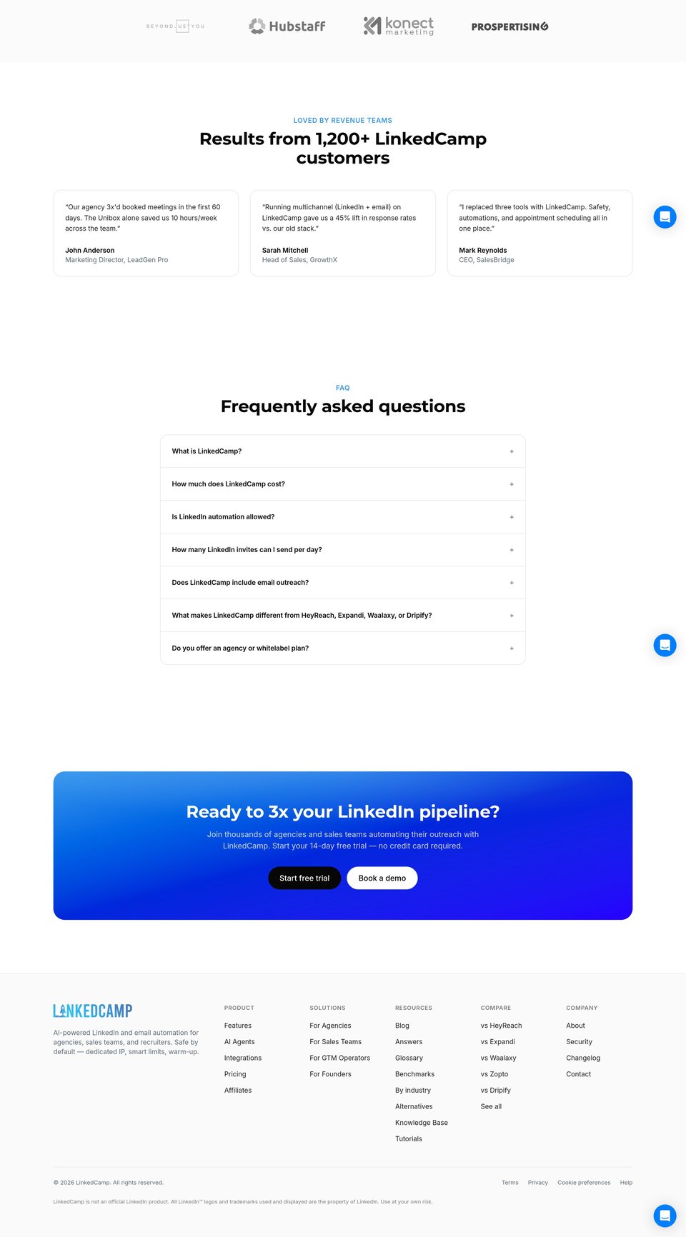 LinkedCamp full page (part 2)