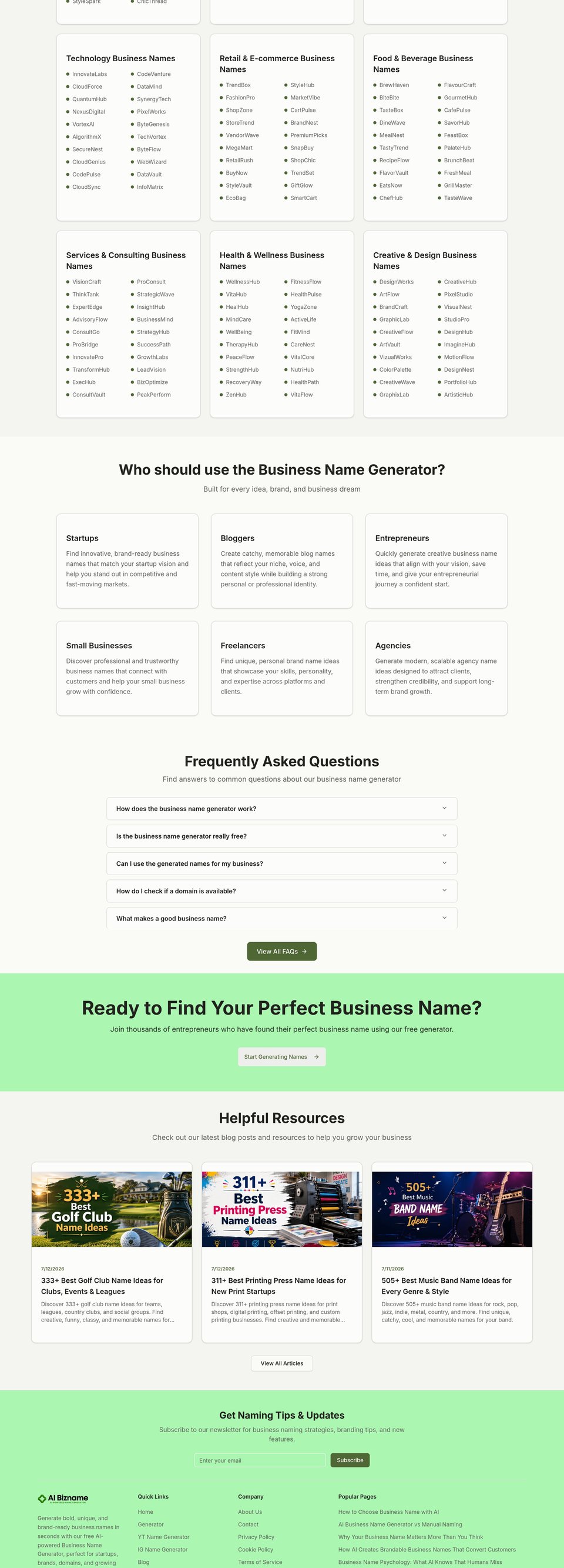 AI Bizname full page (part 2)