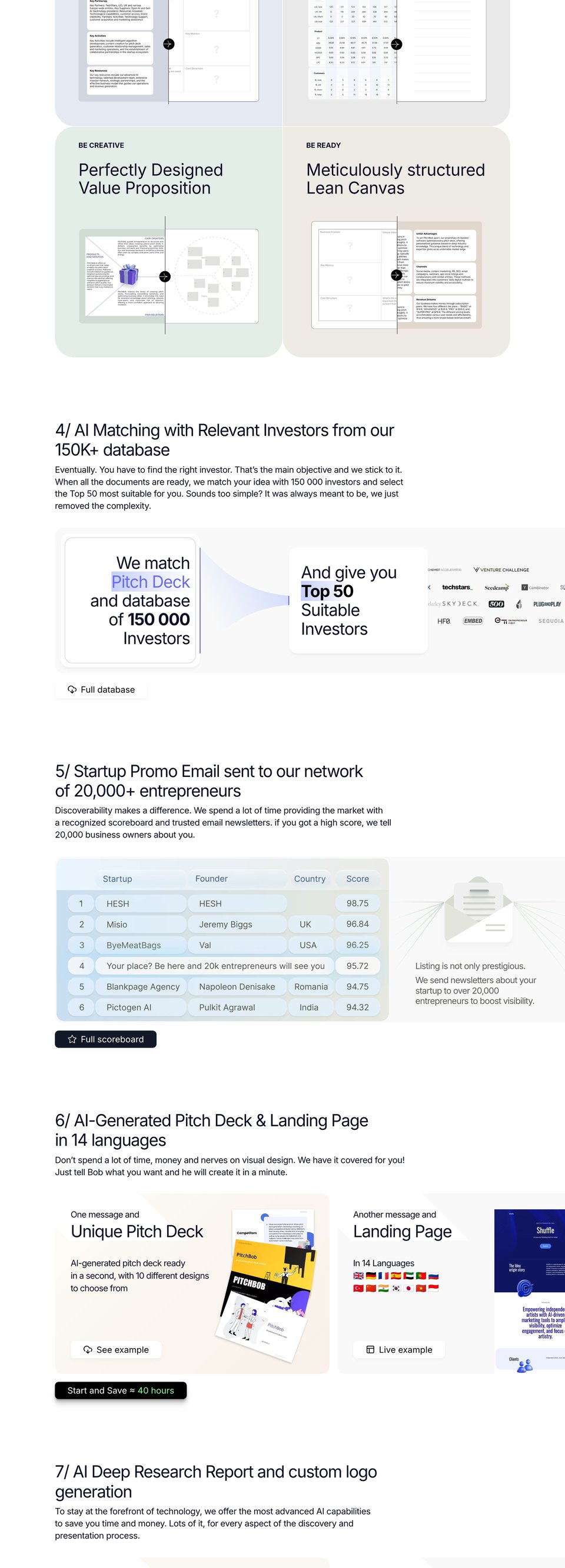 PitchBob.io full page (part 3)