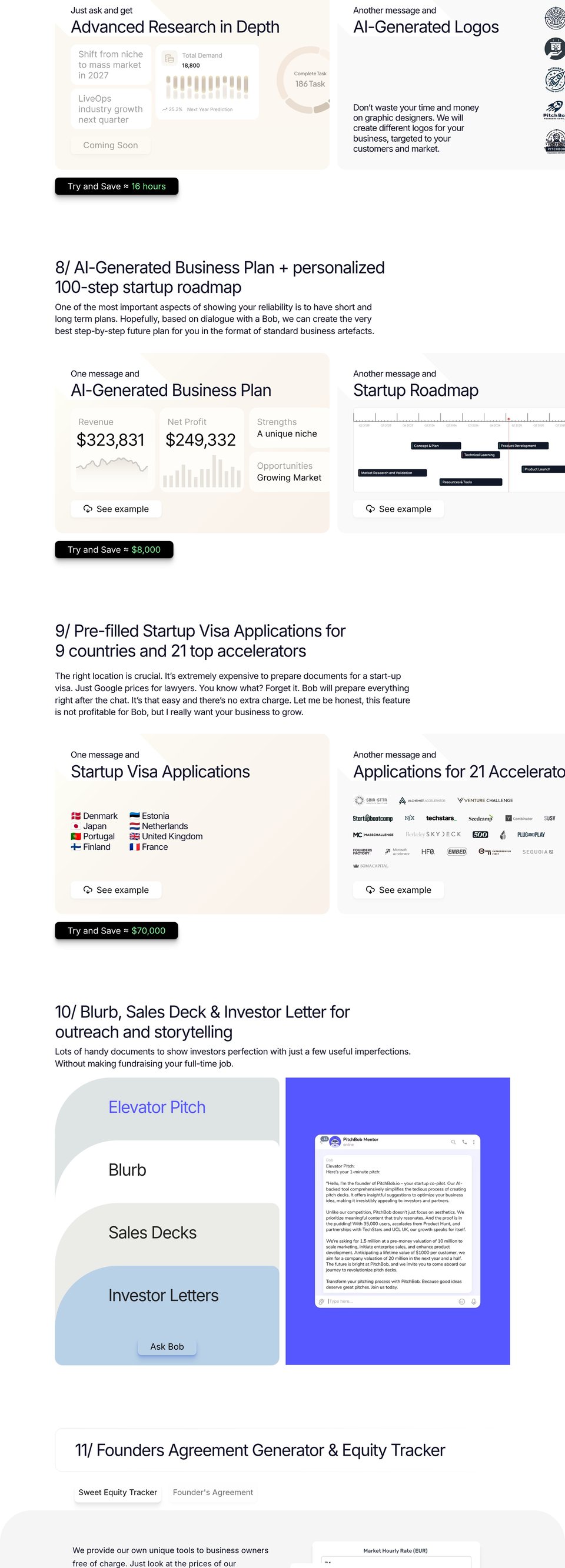 PitchBob.io full page (part 4)