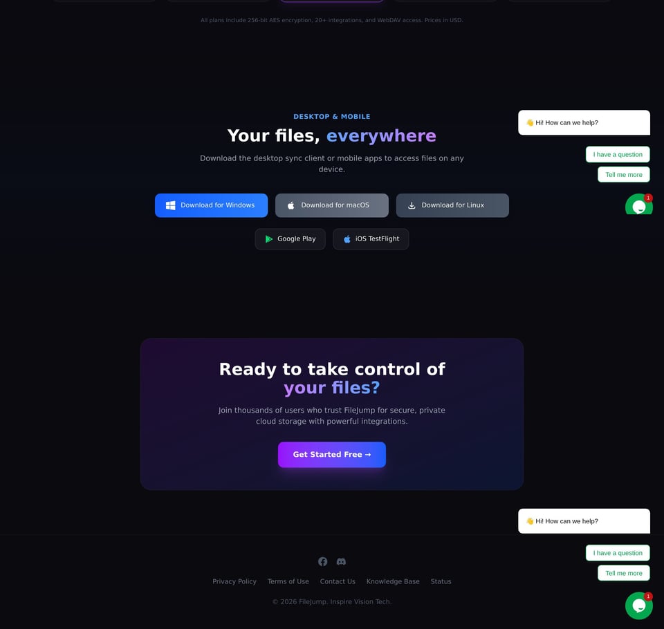 FileJump full page (part 2)