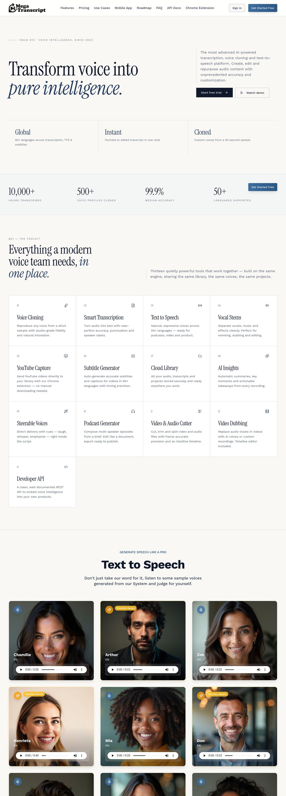 MegaTranscript full page (part 1)