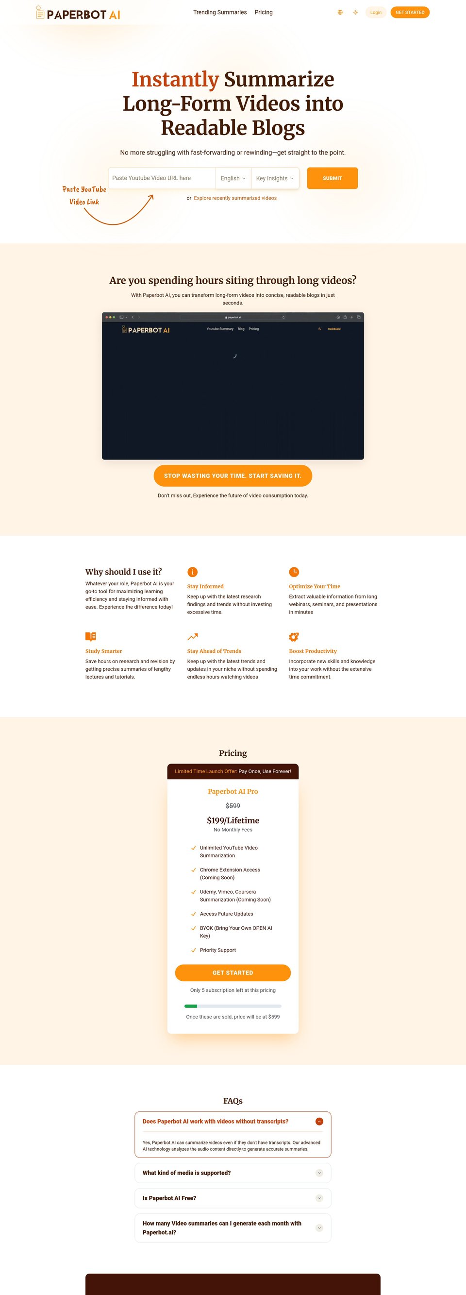 Paperbot AI full page (part 1)