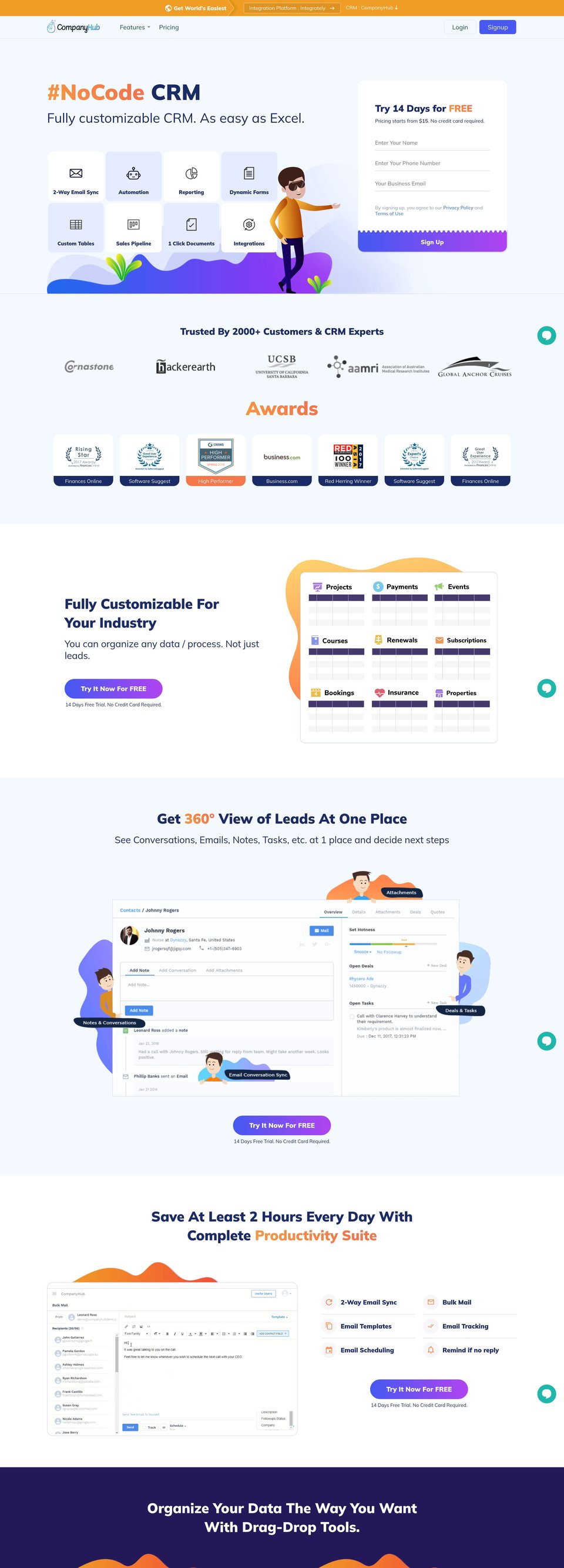 CompanyHub full page (part 1)