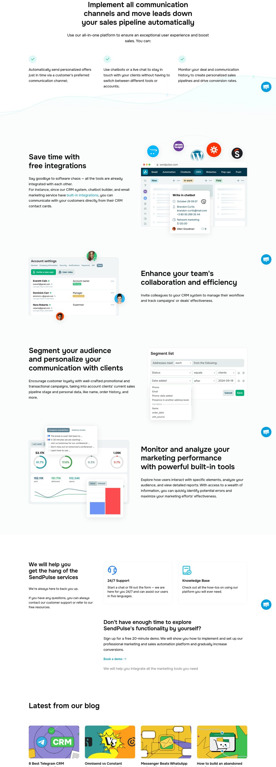 SendPulse full page (part 2)