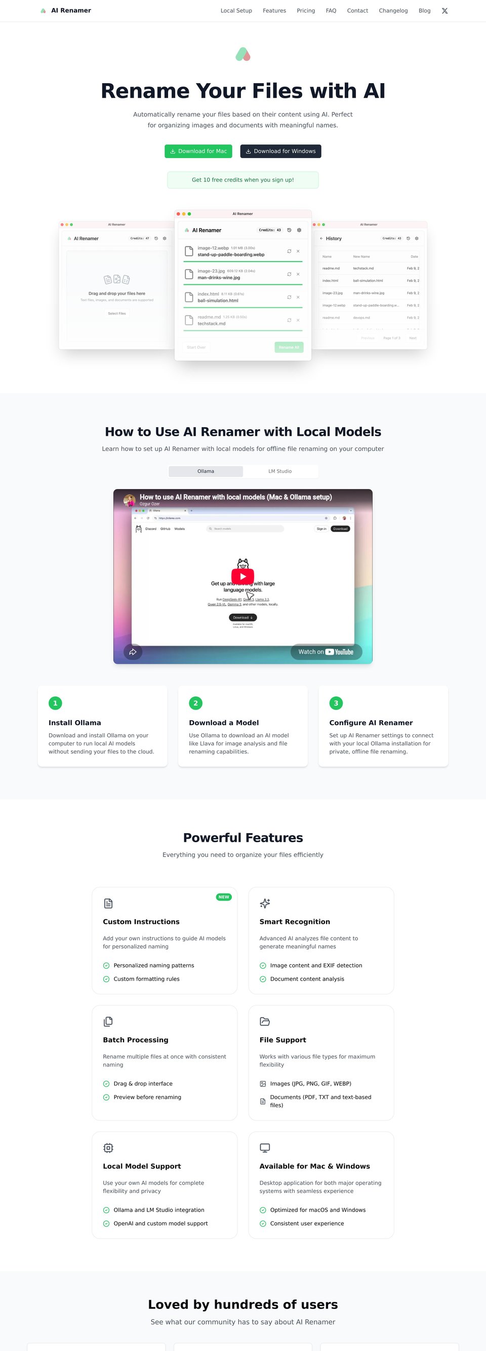 AI Renamer full page (part 1)