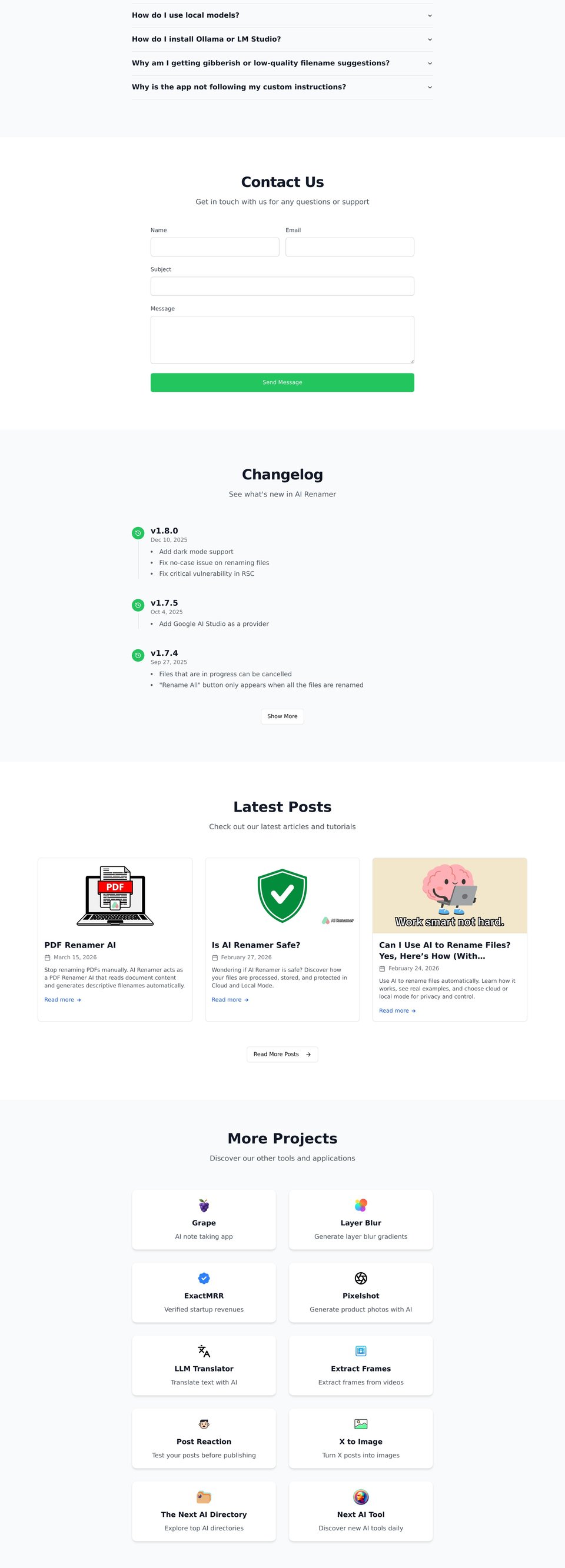 AI Renamer full page (part 3)