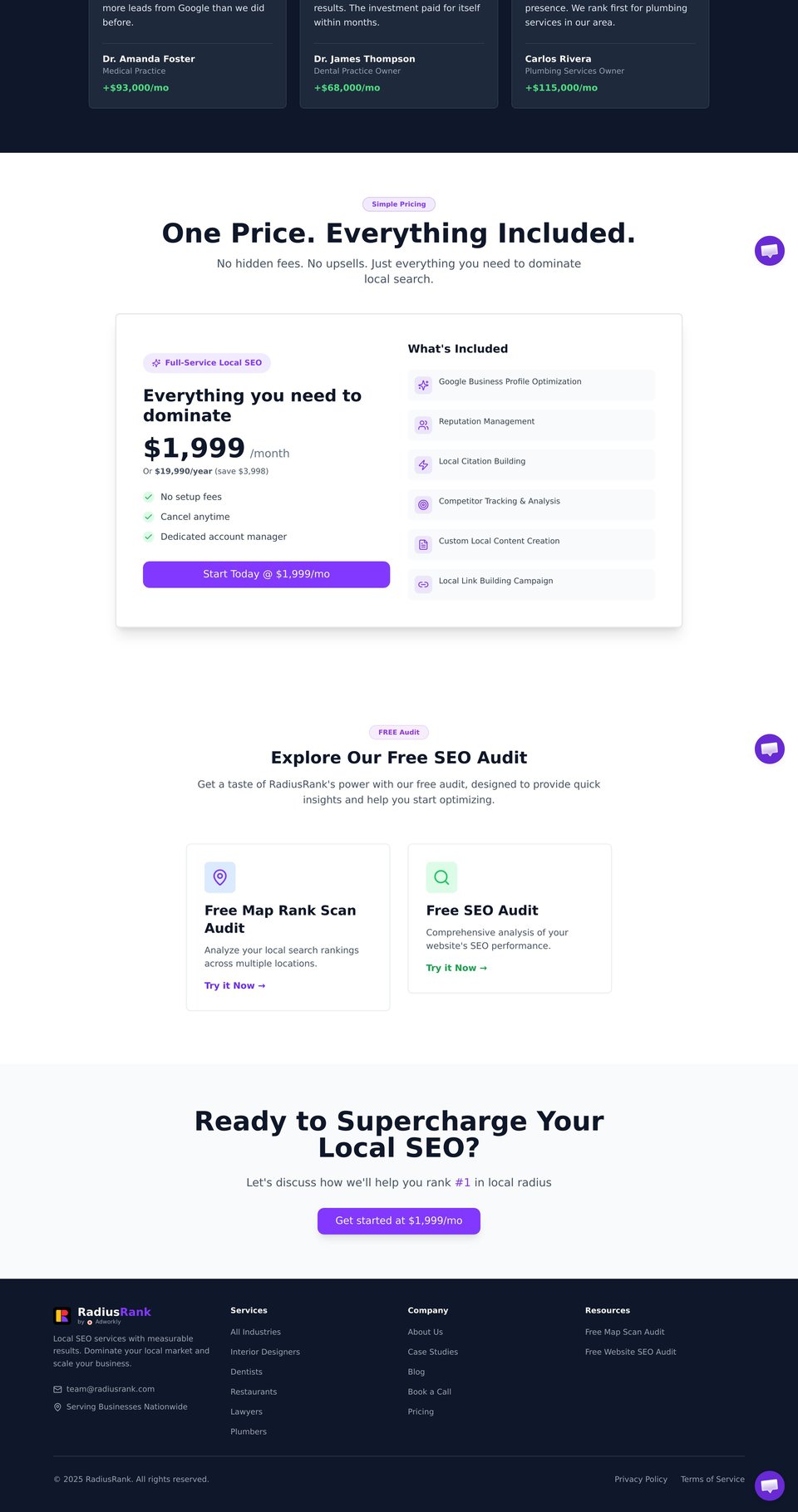 RadiusRank full page (part 2)