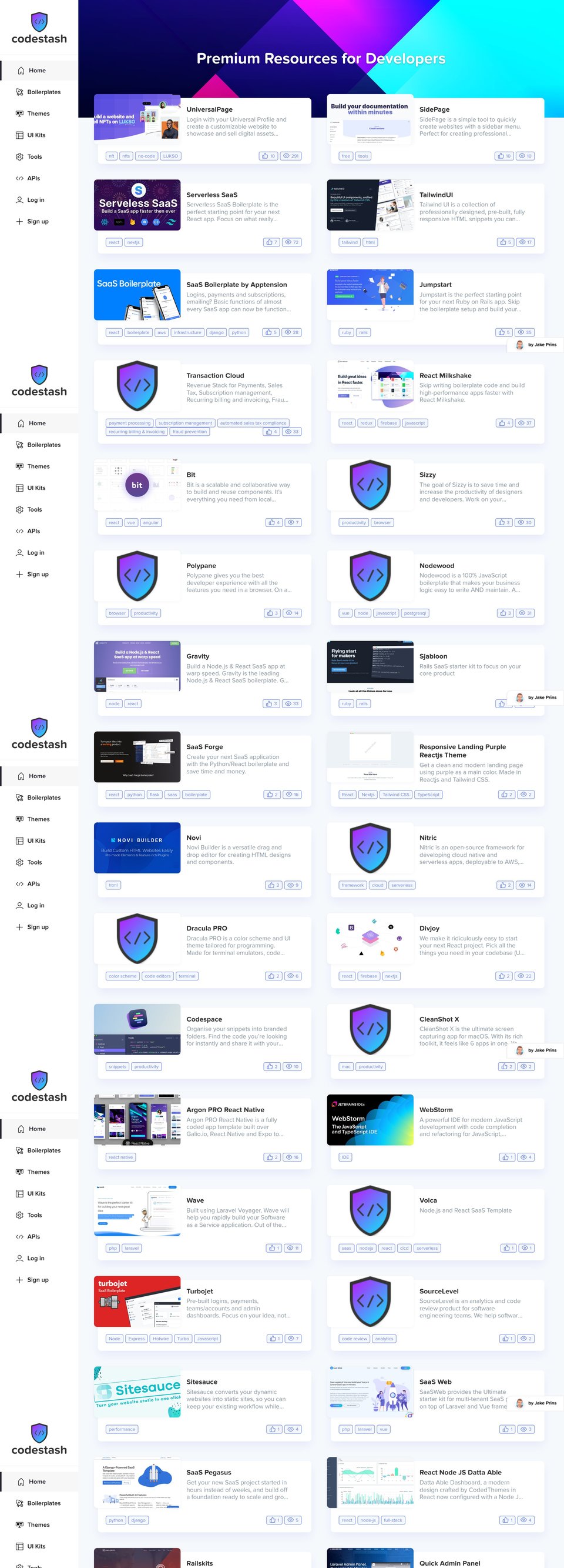 CodeStash full page (part 1)