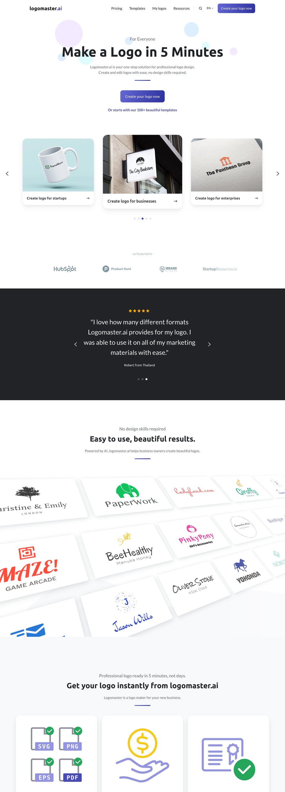 Logomaster.ai full page (part 1)