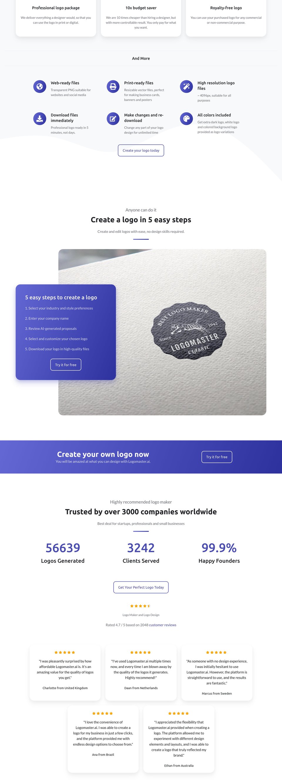 Logomaster.ai full page (part 2)