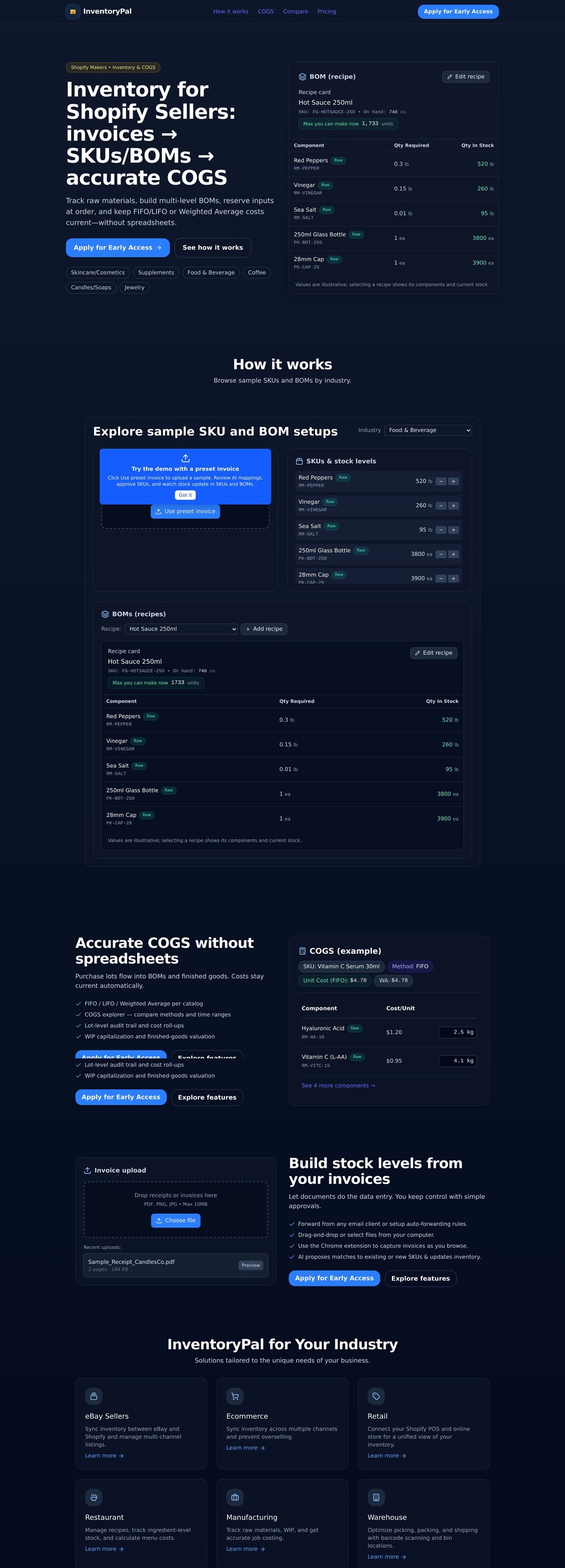 InventoryPal full page (part 1)