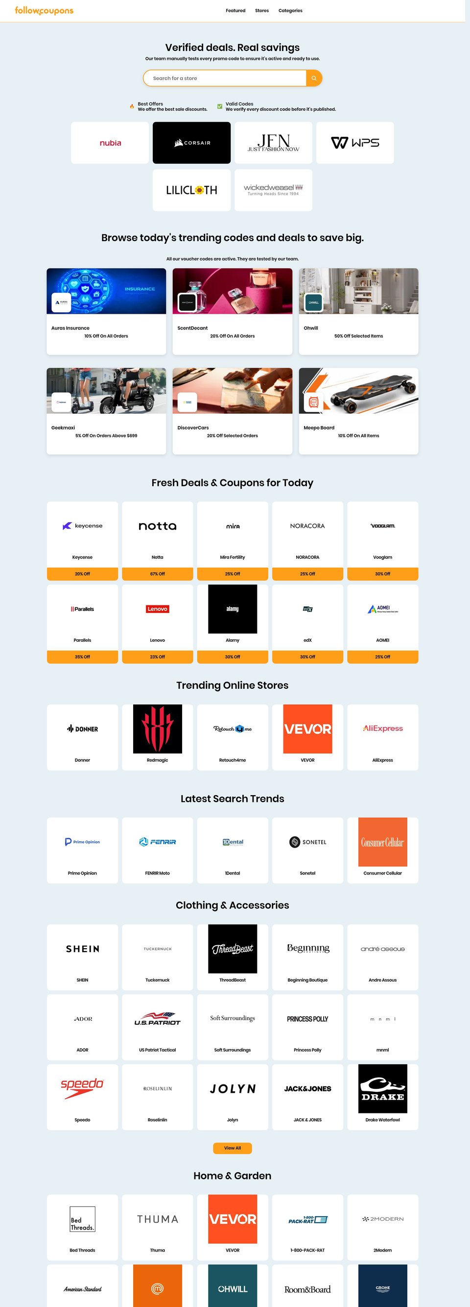 FollowCoupons full page (part 1)