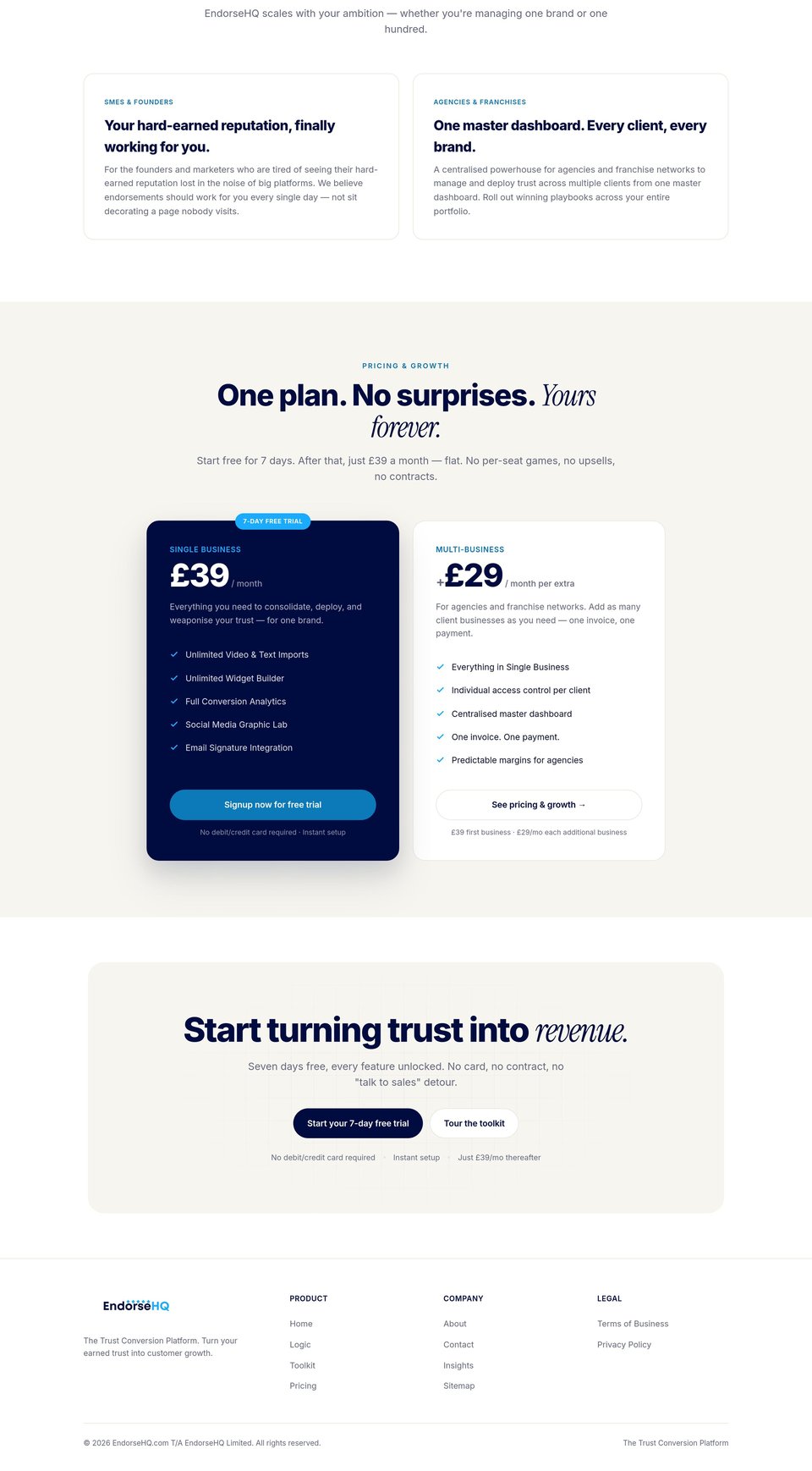 EndorseHQ full page (part 2)