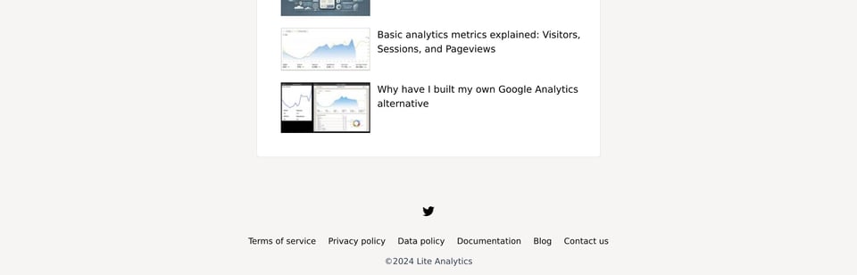 LiteAnalytics full page (part 2)