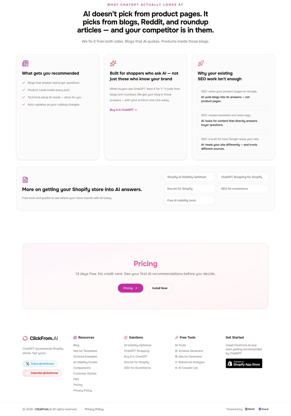 ClickFrom.AI full page (part 2)