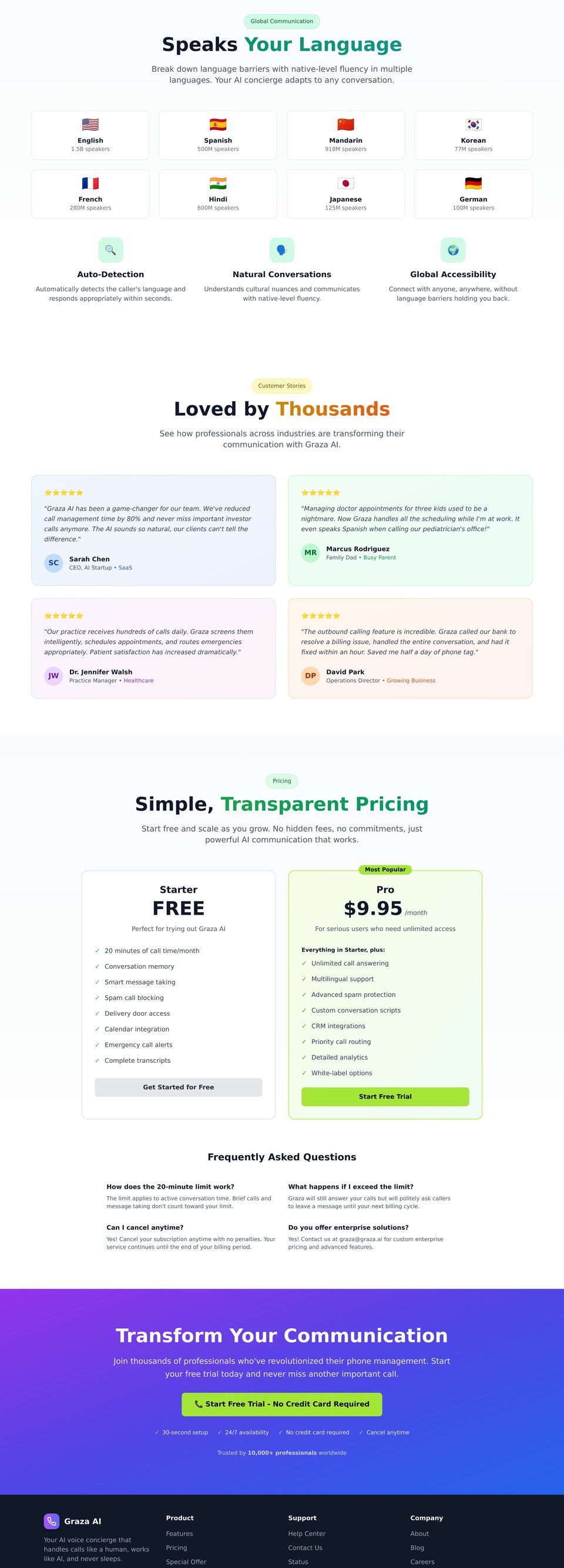 Graza.ai full page (part 2)