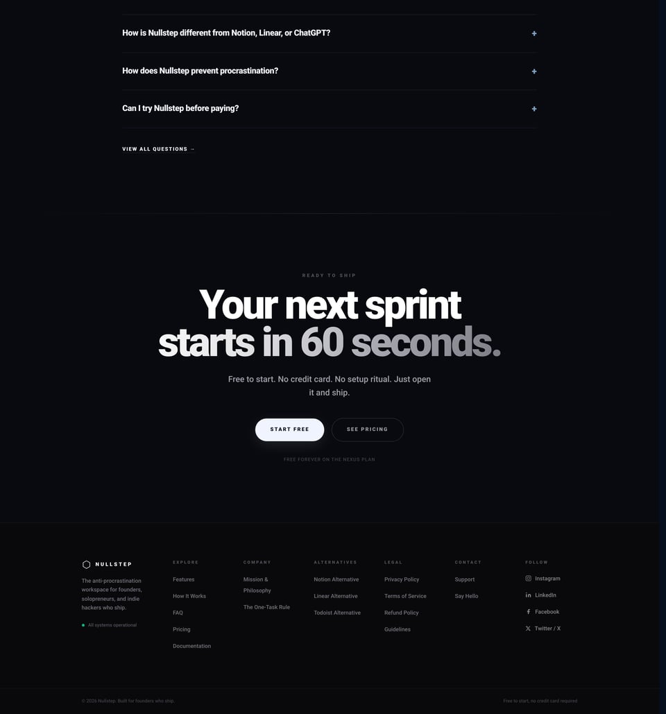 Nullstep full page (part 2)