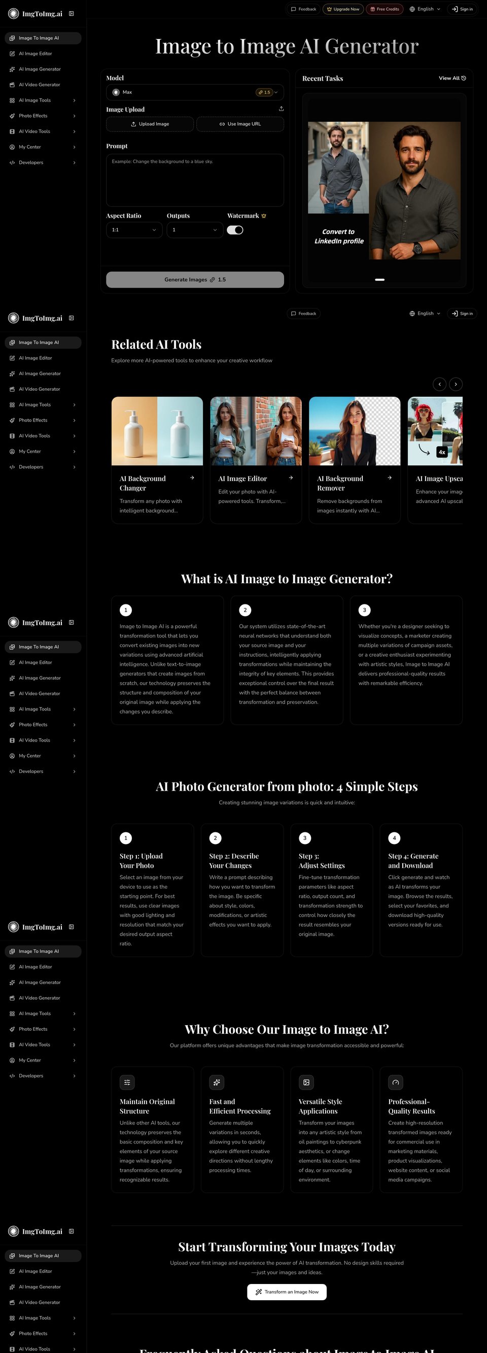 Image to Image AI full page (part 1)