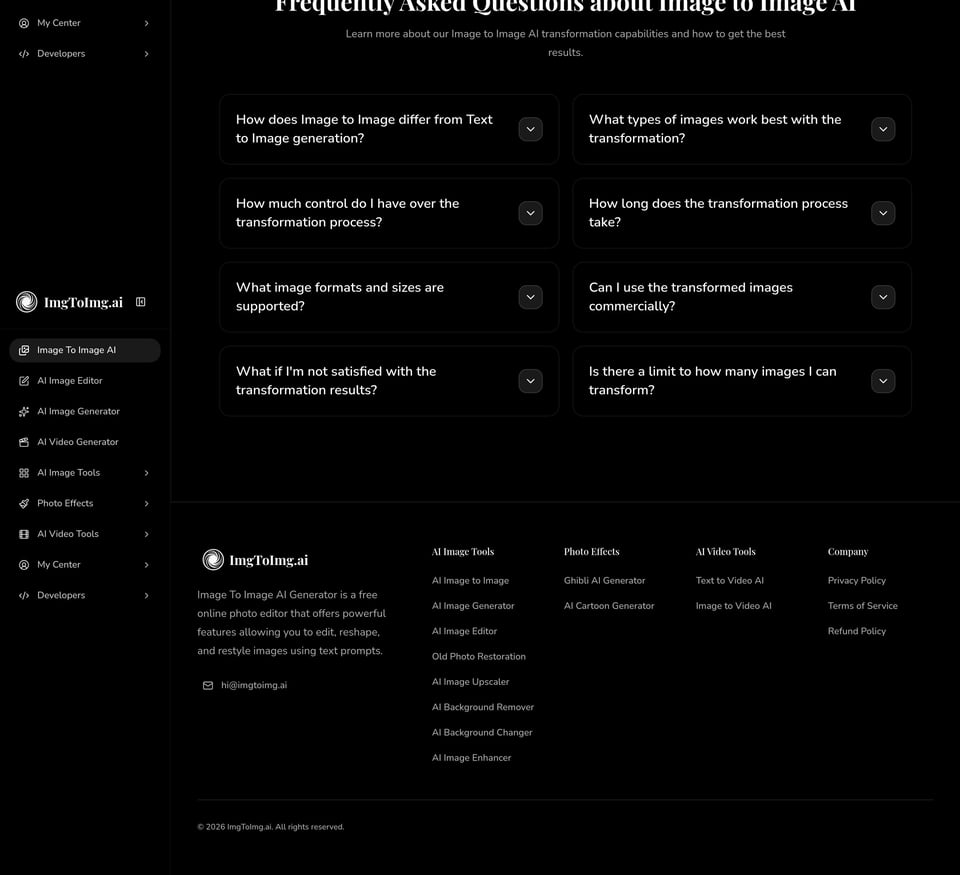 Image to Image AI full page (part 2)
