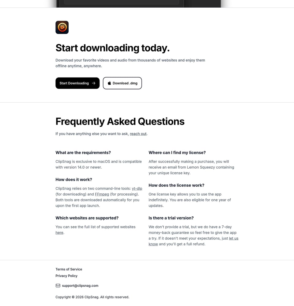 ClipSnag full page (part 2)