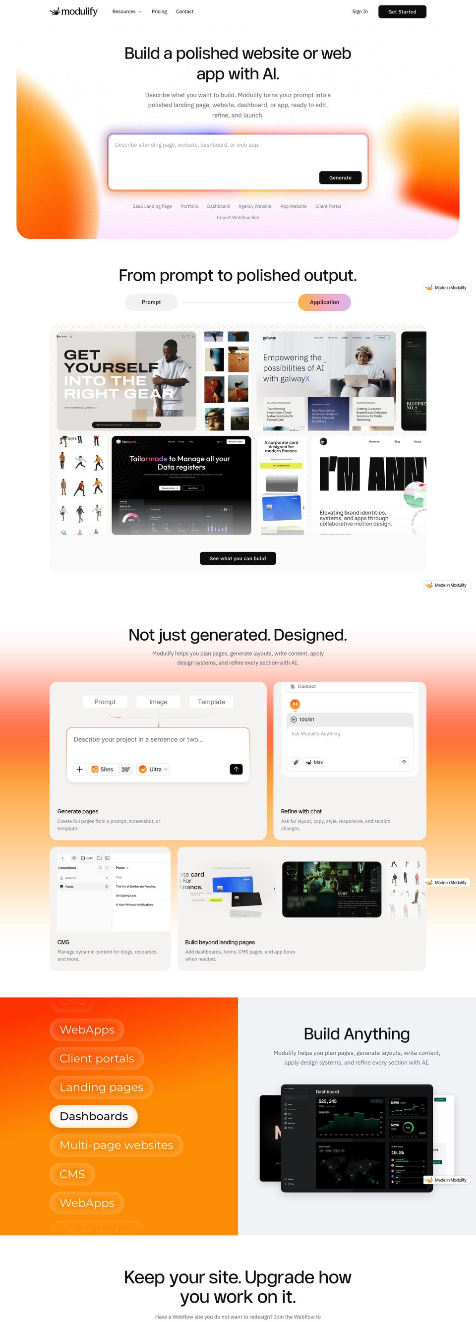 Modulify full page (part 1)