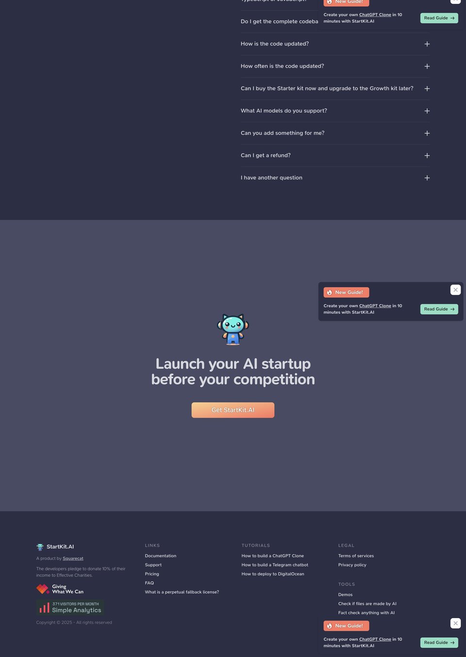 StartKit.AI full page (part 3)