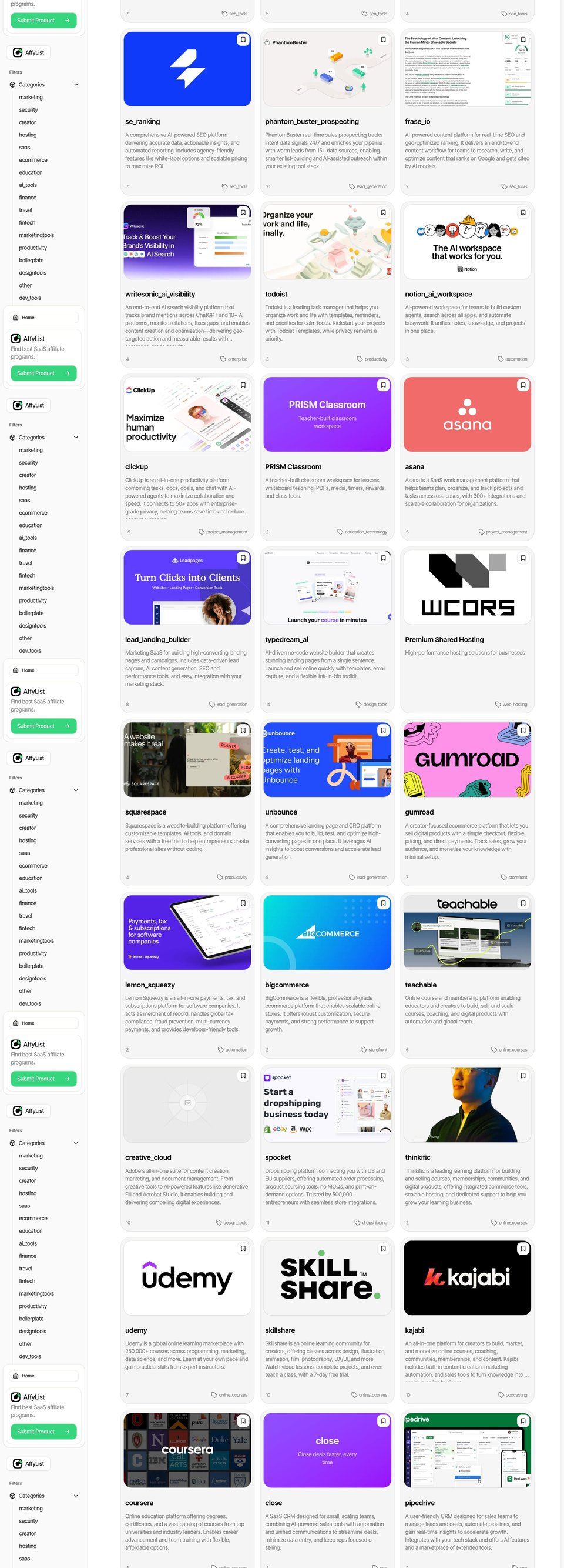 AffyList full page (part 3)