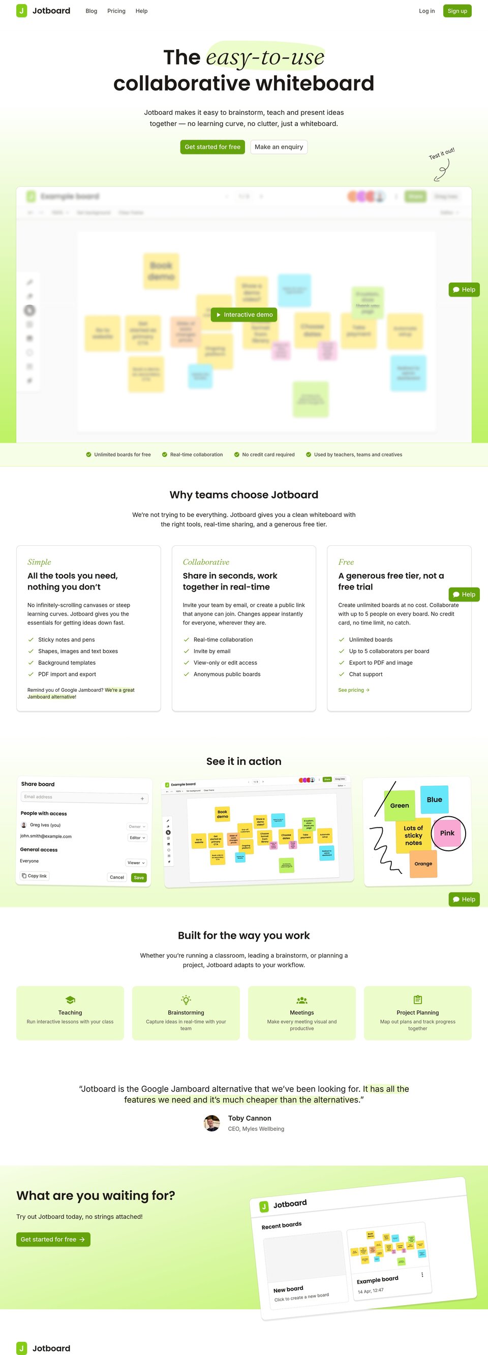 Jotboard full page (part 1)