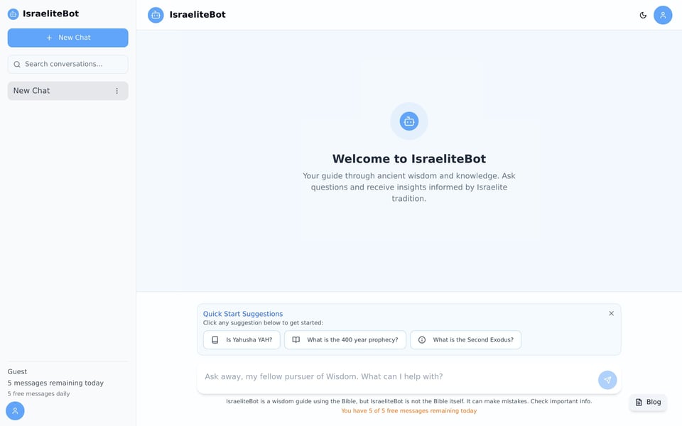 IsraeliteBot full page (part 1)