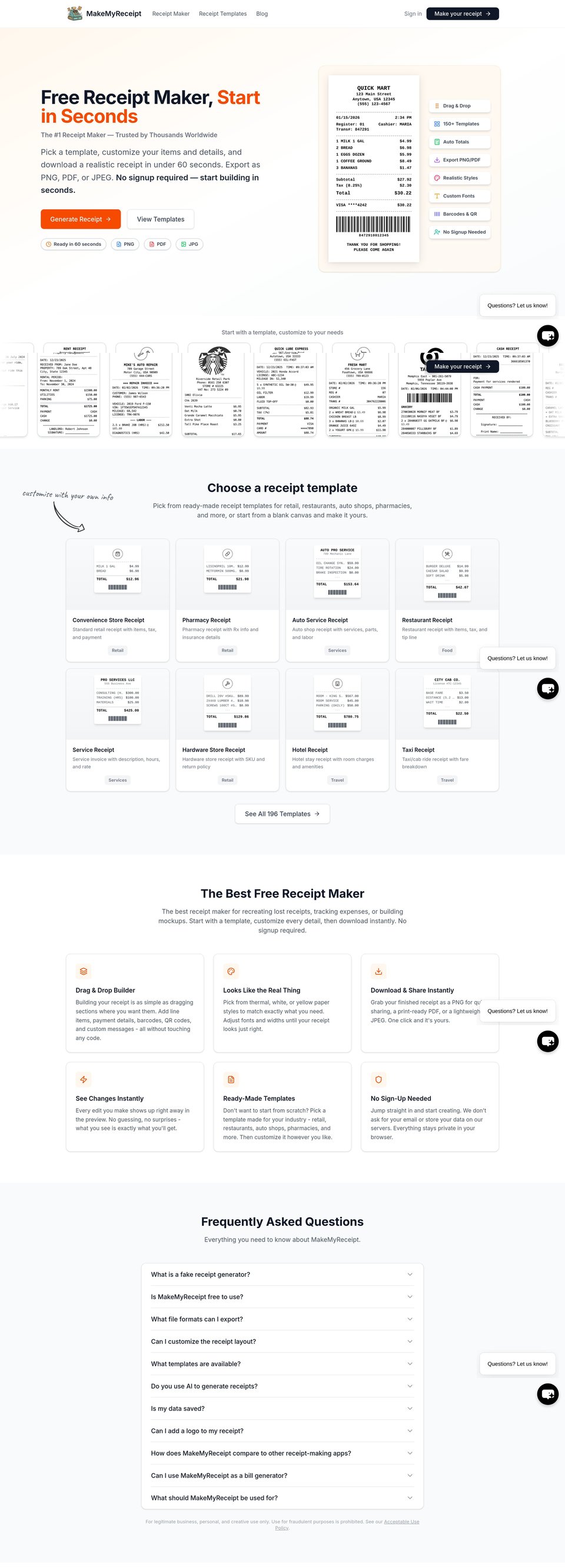 MakeMyReceipt full page (part 1)